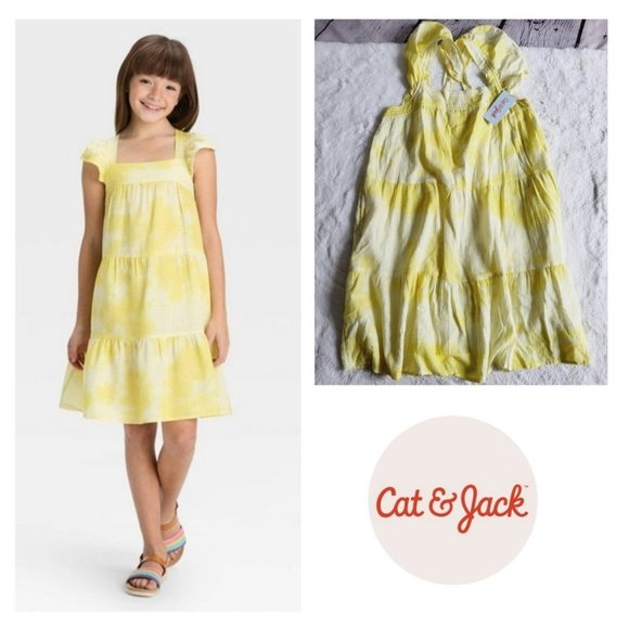 Cat & Jack, Girls' Short Woven Dress, 3KIDC-P - Picture 1 of 5